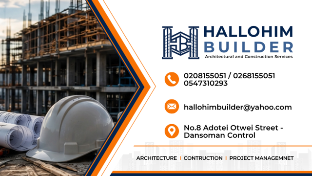 Example of business card design: Hallohim Builder Business Card