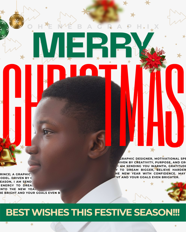 Merry Christmas Post — Seasonal design for Ohenebagraphix