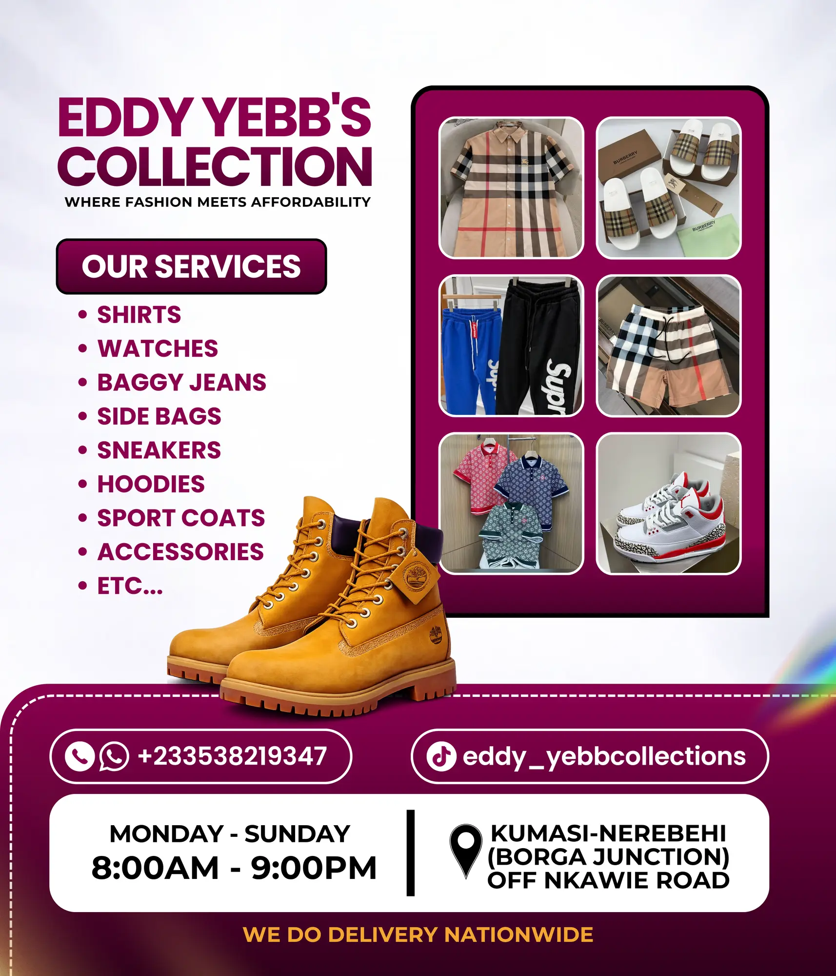 Eddy Yebb's Collection — Brand Flyer design for Edmund